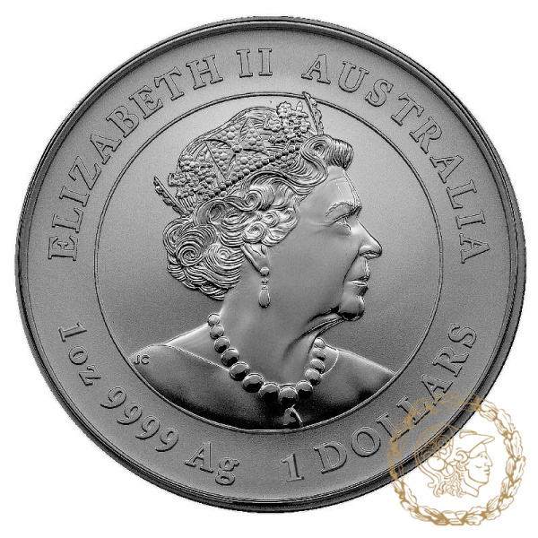 Срібна монета 1 долари 2022 Австралія 999 1 Oz Рік Тигра