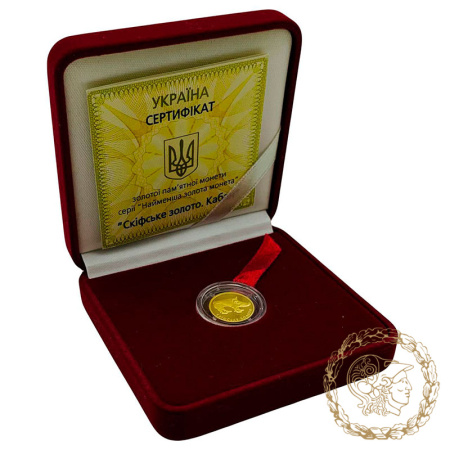 Золота монета 2 гривні 2009 рік, Україна. Скіфське золото. Кабан